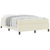 vidaXL Struttura del letto con materasso Crema 140 x 200 cm Tessuto