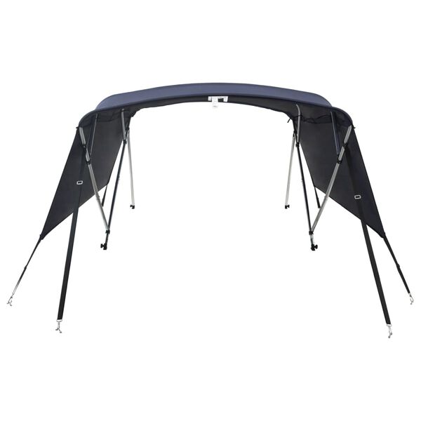vidaXL Bimini di Prua con Pareti Laterali 4 Archi 243x(230-244)x137cm