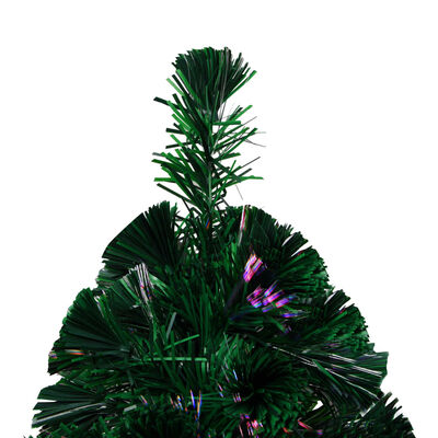 vidaXL Albero di Natale con Supporto Verde 210 cm in Fibra Ottica