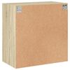 vidaXL Mobile a Muro con Ante in Vetro Rovere Sonoma 68x37x68,5 cm