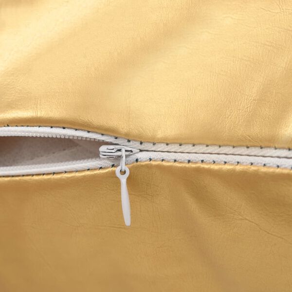 vidaXL Set di Cuscini 2 pz in PU 60x60 cm Oro
