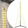 vidaXL Albero di Natale a LED 363 LED Bianco Caldo 182 cm