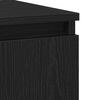 vidaXL Credenza Rovere nero 60 x 35 x 70 cm Legno multistrato