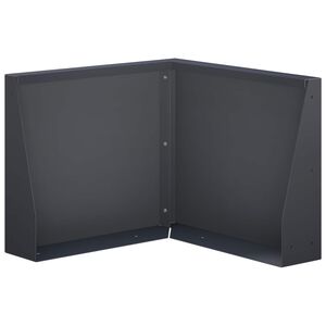 vidaXL Muro di contenimento 50 x 50 x 30 cm Acciaio Antracite