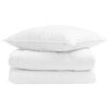 vidaXL Duvet Estivo con cuscino 2 pcs Bianco Piuma d'anatra