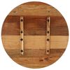 vidaXL Piano Tavolo Rotondo 70 cm 15-16 mm in Legno di Recupero