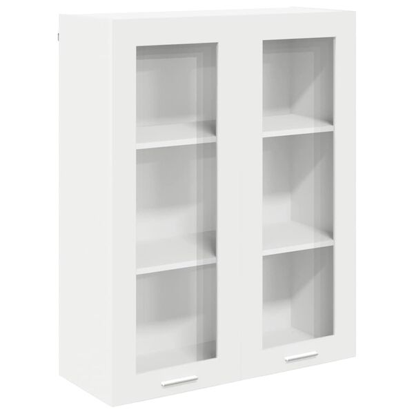 vidaXL Armadio pensile Riga Bianco 80 x 31 x 100 cm Legno multistrato