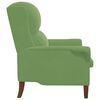 vidaXL poltrona Verde chiaro 76 x 94 x 102 cm Velluto