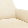 vidaXL Sedie da Pranzo Girevoli 2 pz Crema in Velluto