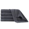 vidaXL Asciugamani Doccia 5 pz Cotone 450 gsm 70x140 cm Antracite