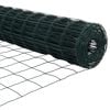 vidaXL Recinzione con Posto Verde 0,4 x 10 m Acciaio e PVC