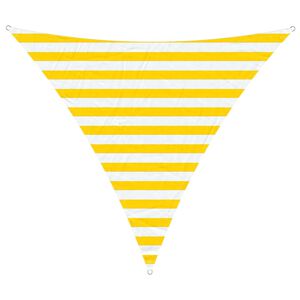 vidaXL Vela da ombra solare Giallo e Bianco 2 x 2 x 2 m