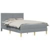vidaXL Struttura del letto 140 x 200 cm Grigio chiaro