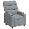 vidaXL Poltrona reclinabile Grigio Chiaro 75 x 93 x 102 cm Tessuto