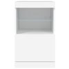 vidaXL Credenza con Luci LED Bianca 41x37x67 cm
