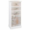 vidaXL Mobiletto 38x28x86 cm in Legno di Paulownia