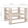 vidaXL Set Divani da Giardino su Pallet 7 pz in Legno di Pino