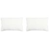 vidaXL Cuscino 2 pz 70 x 90 cm Fibra di bamb&ugrave; Bianco