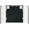 vidaXL Armadio per Dartboard DELFT Nero 52,5 x 10,5 x 53,5 cm