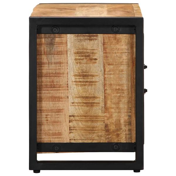 vidaXL Mobile Porta TV 80x30x40 cm in Legno Massello di Mango Grezzo