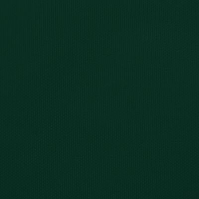 vidaXL Parasole a Vela Oxford Rettangolare 2,5x5 m Verde Scuro