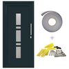 vidaXL Porta Frontale 108 x 208 cm PVC Antracite