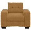 vidaXL Divano Sedia Marrone 60 cm Velluto