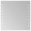 vidaXL Specchio da Bagno con Luci LED 30x30 cm
