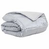 vidaXL Duvet Estivo Argento 140 x 200 cm Satin e Micropile