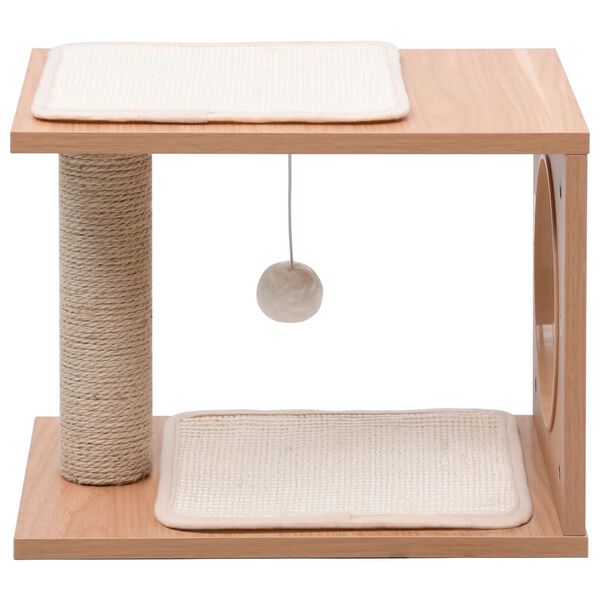 vidaXL Albero per Gatti Piccolo con Tappeto Tiragraffi in Sisal 30 cm