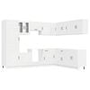 vidaXL Set Mobili da Cucina 14 pz Kalmar Bianco Legno Multistrato