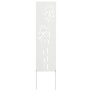 vidaXL Schermo per privacy in giardino Traforo Bianco 32 x 140 cm