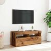 vidaXL Mobile Porta TV con LED Legno Antico 90x35x40 cm Multistrato