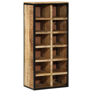 vidaXL Mobile per scarpe 50 x 30 x 110 cm Legno di mango massello