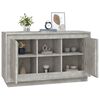 vidaXL Credenza Grigio Cemento 102x35x60 cm in Legno Multistrato