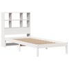 vidaXL Letto Libreria senza Materasso Bianco 90x190 cm Massello Pino