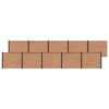 vidaXL Pannello di Recinzione 10 pz 1692 x 146 cm WPC e Alluminio
