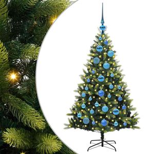 vidaXL Albero di Natale Artificiale Pieghevole 150 LED Verde 120 cm