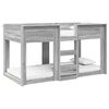 vidaXL Letto a Castello per Bambini Grigio Sonoma 90 x 200 cm