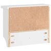 vidaXL Appendiabiti da Parete SANDNES Bianco 45x12x35 cm Legno di Pino