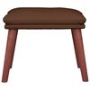 vidaXL Poggiapiedi Marrone 45x29,5x35 cm in Similpelle