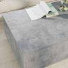vidaXL Tavolino da salotto con cassetto Grigio cemento 95 x 55 x 31 cm