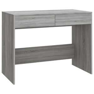 vidaXL Scrivania Grigio Sonoma 101x50x76,5 cm in Truciolato