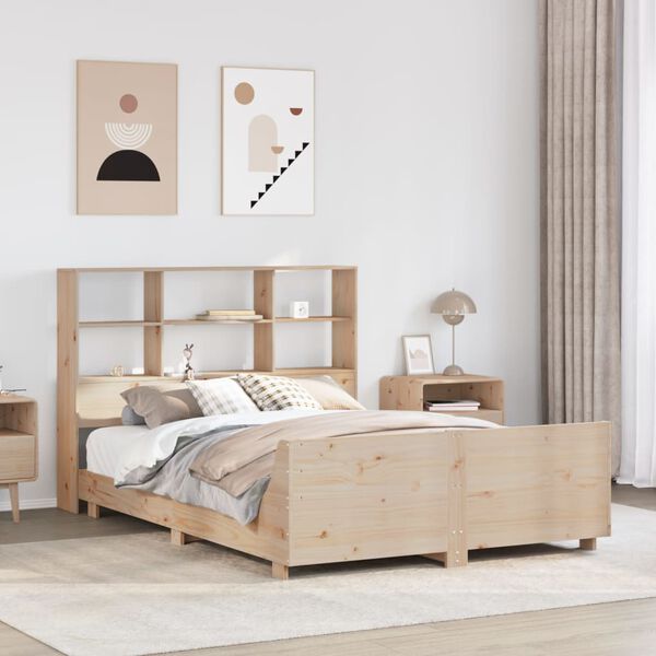 vidaXL Letto senza Materasso 120x190 cm in Legno Massello di Pino