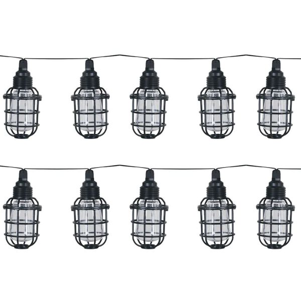 Luxform Stringa di Luci Solari a LED Corsica Trasparente e Nera