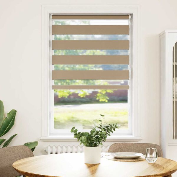 vidaXL Tenda a Rullo Zebra Larghezza Tessuto 70,9 cm Poliestere