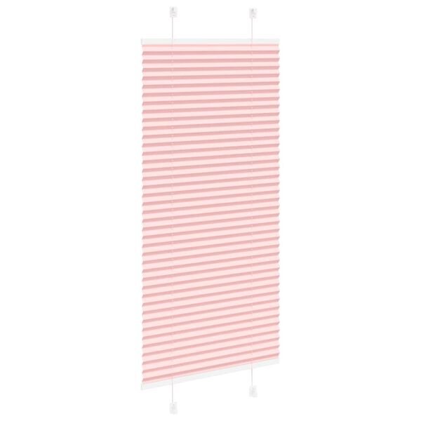 vidaXL Tenda Plissettata Rosa 60x150 cm Larghezza Tessuto 59,4 cm