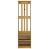 vidaXL Albero da Ingresso SANDNES 45x40x159,5 cm in Legno di Pino