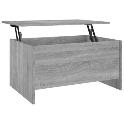 vidaXL Tavolino Salotto Grigio Sonoma 80x55,5x41,5cm Legno Multistrato