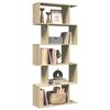 vidaXL Libreria Divisorio 5 Ripiani Sonoma 70x24x161 cm in Truciolato